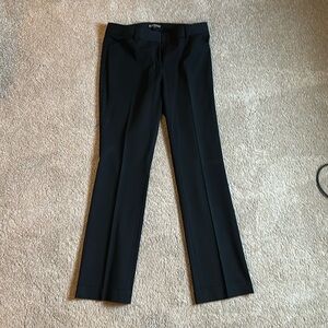 Black Editor Trouser Straight Leg Express Size 8 Regular Dress Pants